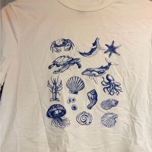 SHEIN Cream V-Neck Top